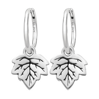 Sterling silver ivy leaf woodland nature earrings jewellery