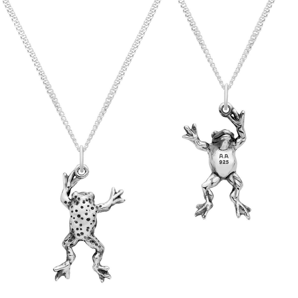 DANCING FROG - Sterling Silver Necklace