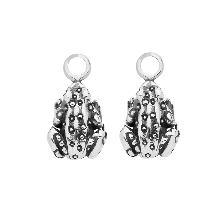 SWAMPY - Sterling Silver Hoop Charms