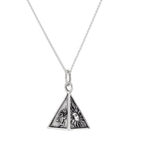 sterling silver seasons necklace autumn boho nature jewellery alternative