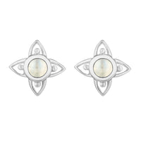 FLEUR - Sterling Silver & Moonstone Studs