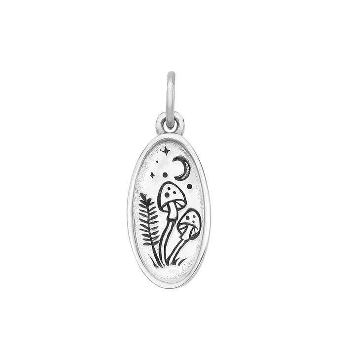 MUSHROOM MEDALLION - Sterling Silver Pendant