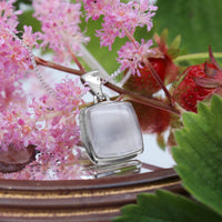 MOON BEAM - Sterling Silver & Selenite Necklace