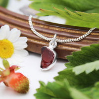 ROSEY - Sterling Silver & Garnet Necklace