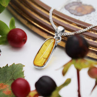 GOLDEN HOUR - Sterling Silver & Amber Necklace
