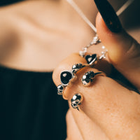 IMMORTAL LOVE - Onyx & Sterling Silver Ring