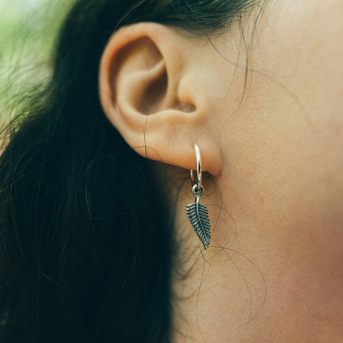 FERN - Sterling Silver Hoops