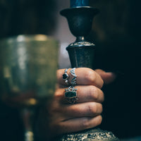IMMORTAL LOVE - Onyx & Sterling Silver Ring