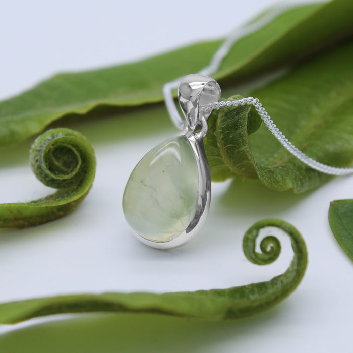 MEADOW - Sterling Silver & Prehnite Necklace