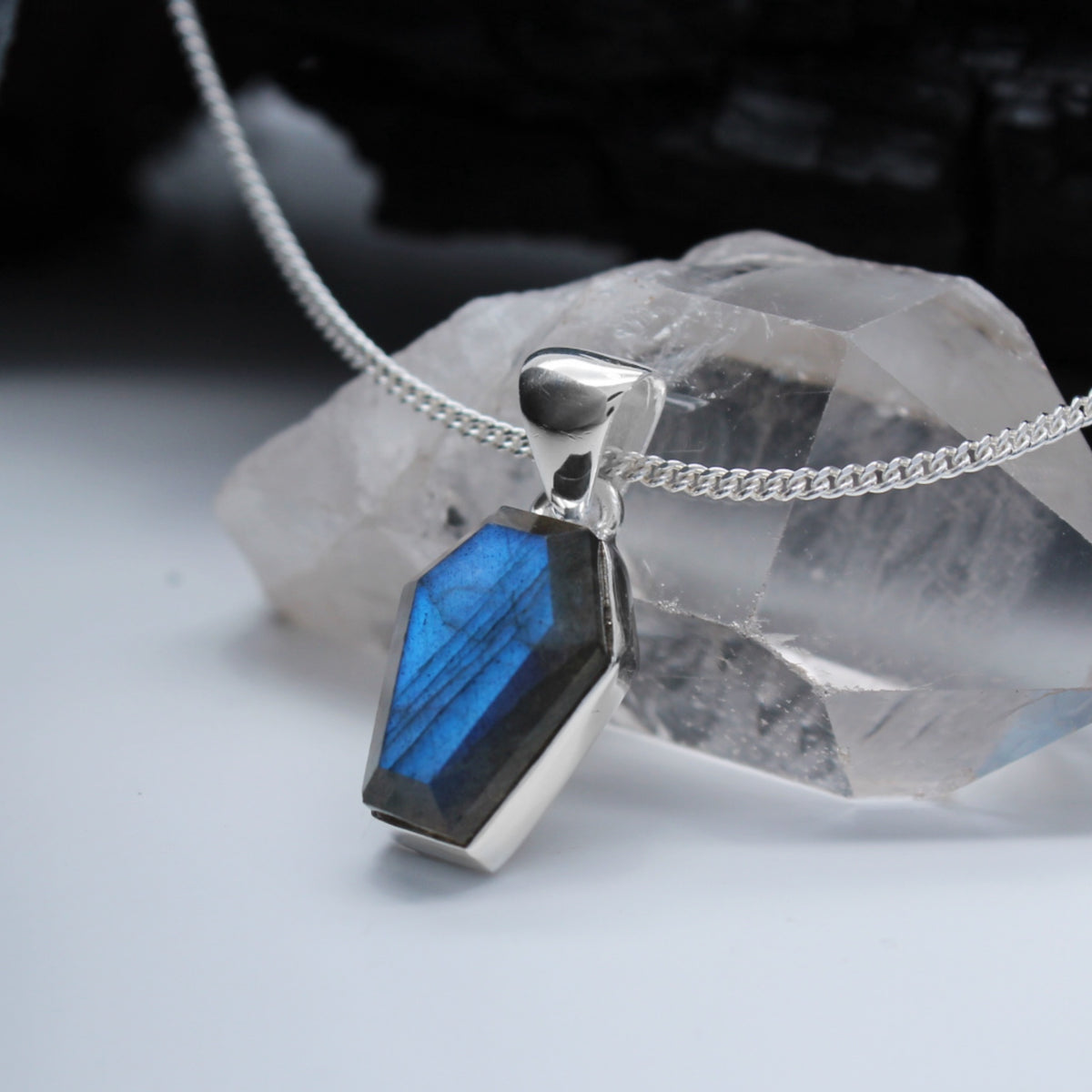 AFTER MIDNIGHT - Sterling Silver & Labradorite Necklace