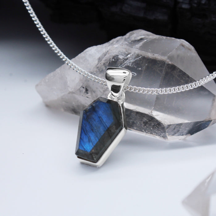 AFTER MIDNIGHT - Sterling Silver & Labradorite Necklace