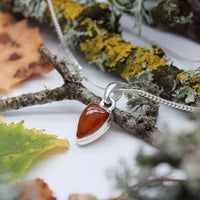 BONFIRE - Sterling Silver & Orange Kyanite Necklace