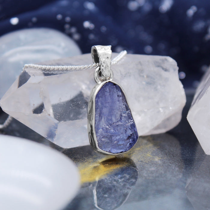 TRANQUILITY - Sterling Silver & Tanzanite Necklace